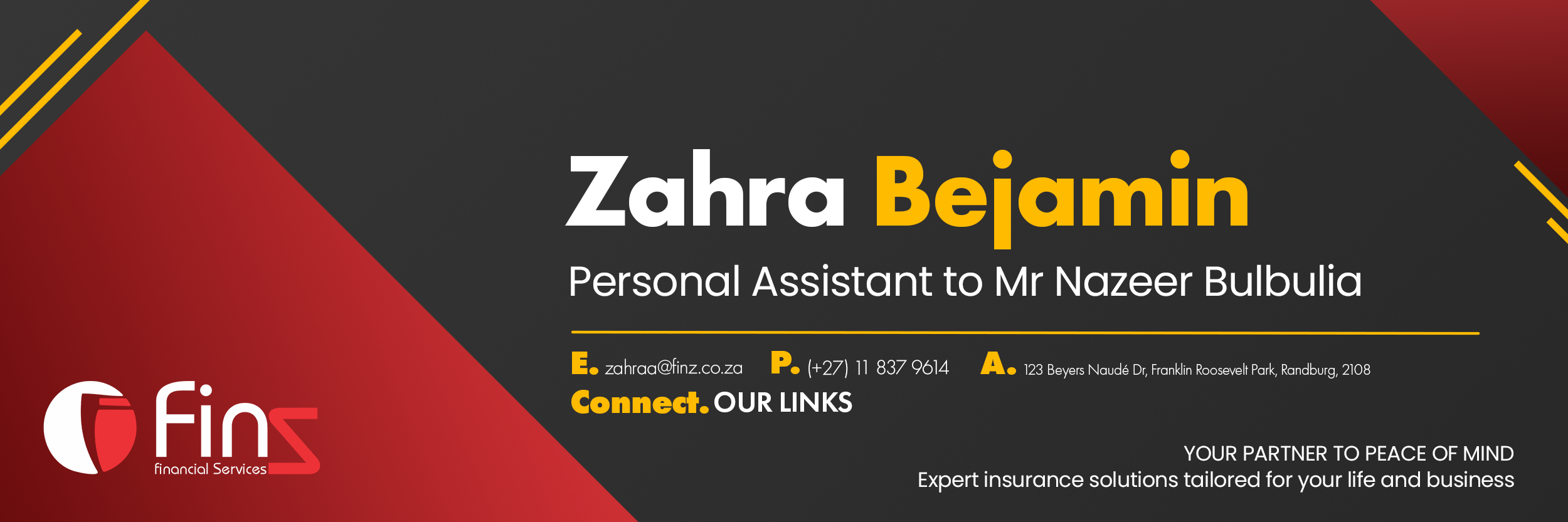 FINZ Financial Services email signature